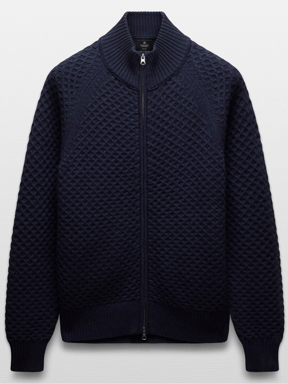 NWT Reigning Champ 100% Merino Wool Honeycomb Track Jacket Size L